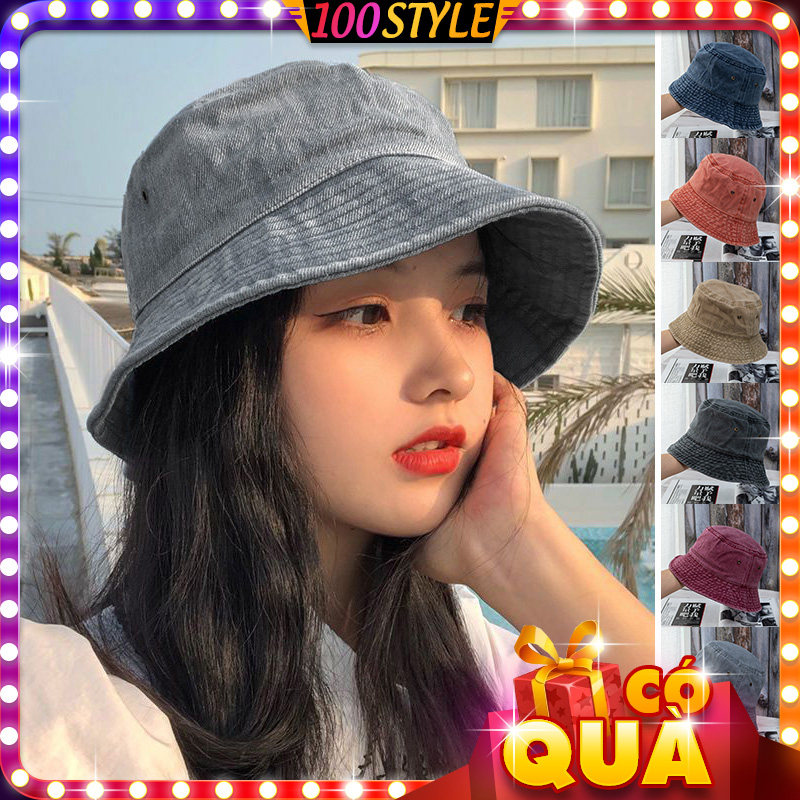 Nón Vải Jean Bucket Nam Nữ Chống Nắng Style Bụi | Shopee Việt Nam