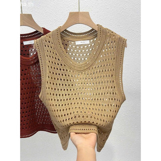 Áo len ba lỗ tanktop nữ, áo kiểu lỗ sát nách mềm mỏng mát 452