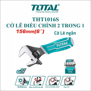 ĐỒ NGHỀ TOTAL Cờ lê điều chỉnh 2 trong 1 size 6''/156mm THT1016S