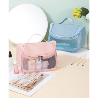 Túi Mỹ Phẩm Đa Năng Có Ngăn Lưới Tiện Dụng WASH BAG, Túi Du Lịch Đựng Đồ Nhiều Màu Chống Thấm Nước