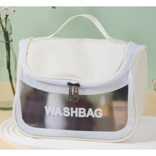 Túi Mỹ Phẩm Đa Năng Có Ngăn Lưới Tiện Dụng WASH BAG, Túi Du Lịch Đựng Đồ Nhiều Màu Chống Thấm Nước