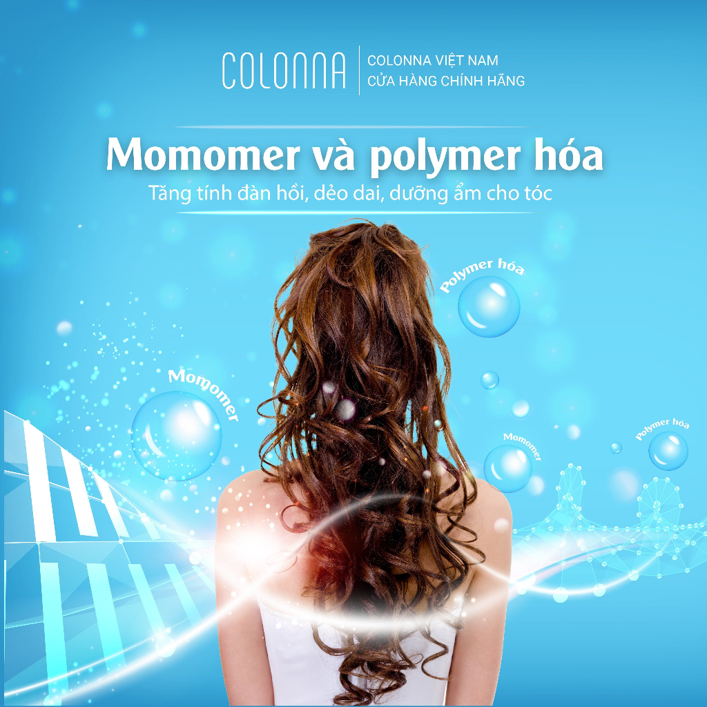Gel giữ nếp tóc Colonna - Dưỡng tóc xoăn, bóp xoăn sóng hippe, sóng Thượng Hải