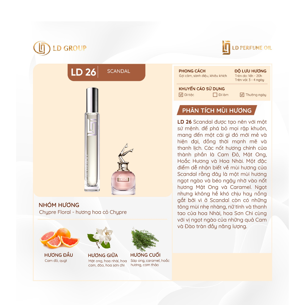 LD Perfume Oil ( LD 26 ) | Shopee Việt Nam