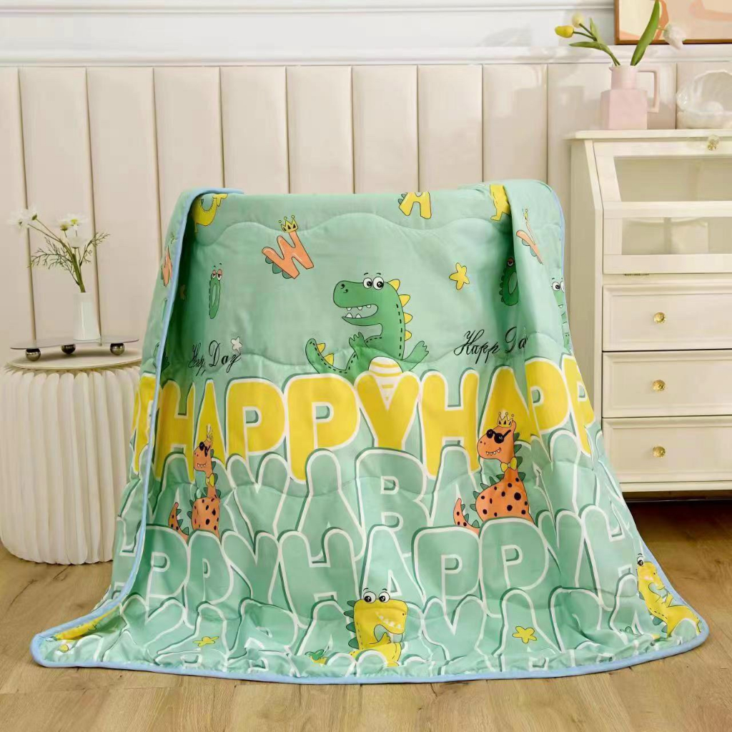Chăn cho bé đi học cotton đũi mềm thoáng mát 1mx1m4, chăn mền hè cho trẻ chất liệu đũi cotton thoáng mát mềm mại