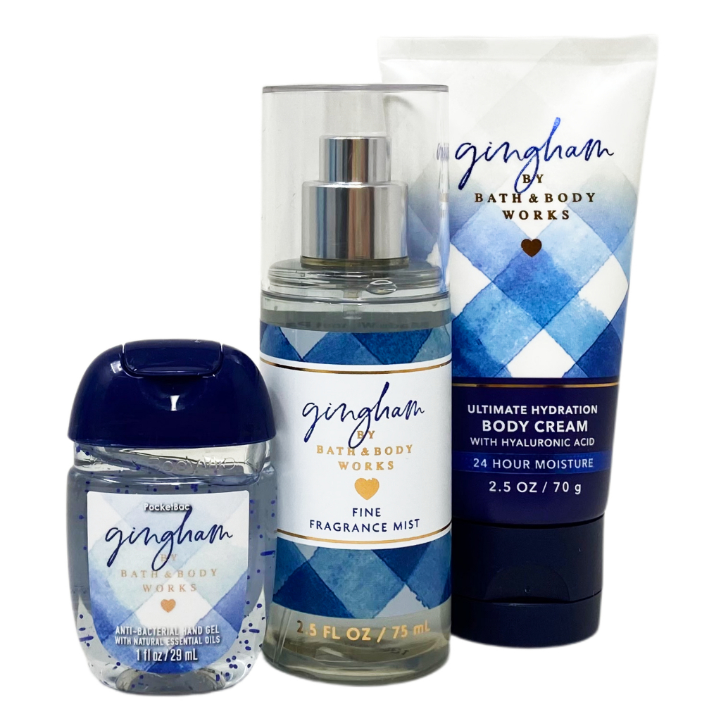[Mini Gift Box Set] Set 3 Món Bath And Body Works Gingham Shopee
