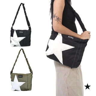 Túi đeo chéo unisex nam nữ STAR , túi trần bông local brand chính hãng SLYOUR