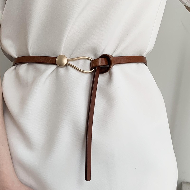 Đai thắt váy áo bản nhỏ 1cm DV03 dây nịt Thắt lưng da cho váy Blazer dạng luồng phối đầm xinh xắn Horizon