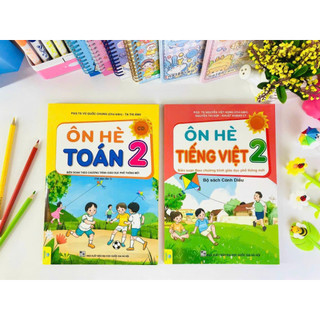 Sách - Bộ 2 cuốn Ôn Hè Toán + Tiếng Việt 2 Cánh Diều - ndbooks