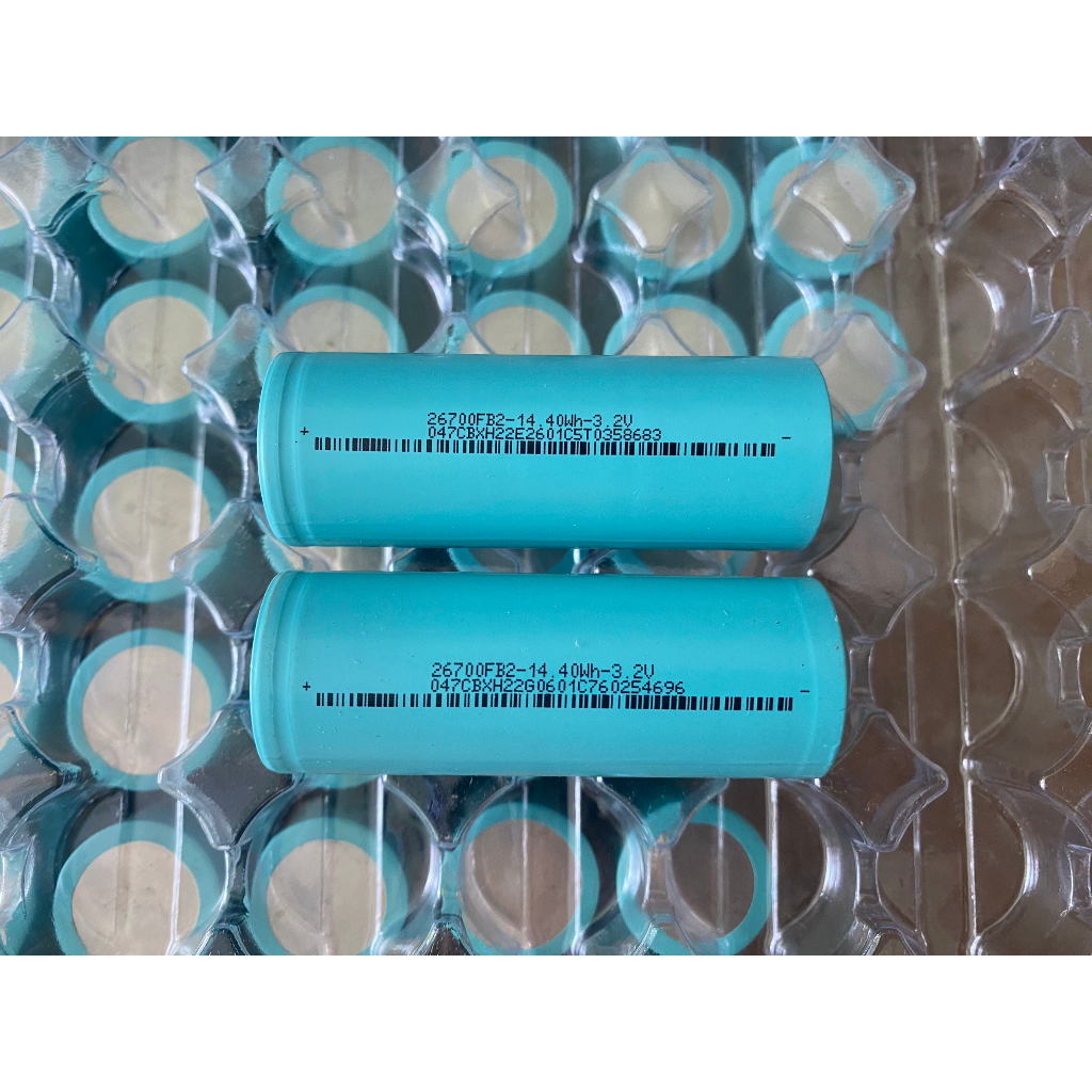 Pin Lithium Sắt đầu phẳng 26700 4500mAh 3.2v 3C max 8C sx 2022 | Shopee ...