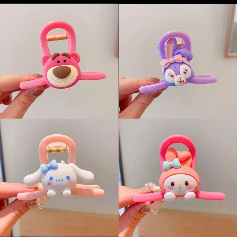 Set 4 kẹp tóc nhiều hình ngộ nghĩnh cho bé (   hot)