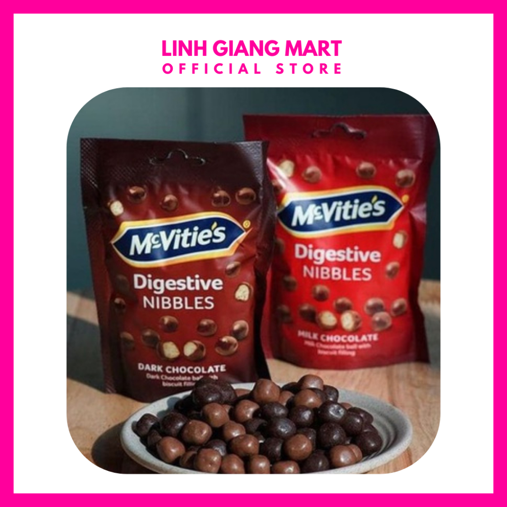 McVitie's Digestives Nibbles - Bánh Quy Viên Phủ Socola - Gói 80g ...