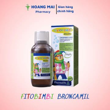 Siro ho cho bé Fitobimbi Broncamil tăng cường sức khỏe đường hô hấp, giảm viêm họng,long đờm cho bé fitobimbi broncamil