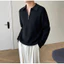 <<Có sẵn>> 001 Áo sợi dệt tay dài cổ V kiểu polo phong cách Hàn quốc dành cho nam mùa thu