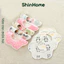 Yếm tròn cánh hoa cho bé trai bé gái sơ sinh nhiều lớp thấm hút ShinHome Baby