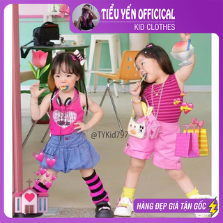 Bộ bé gái ,Bộ quần áo bé gái cá tính mặc dạo phố hoặc biểu diễn siêu kute cho bé 8 -21kg S797 | Tiểu Yến KID