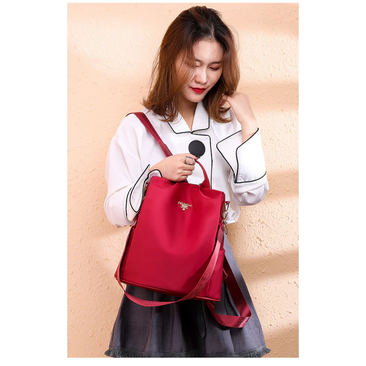 Women's Nylon Backpack – Water-Resistant, for School – 6