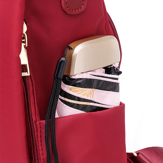 Women's Nylon Backpack – Water-Resistant, for School – 5