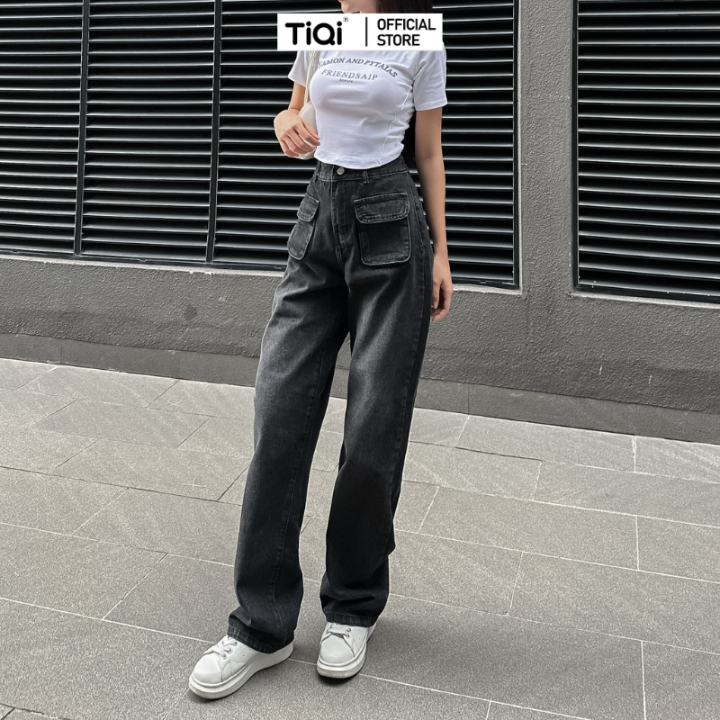 Quần jean ống rộng túi hộp TiQi Jeans B2-295