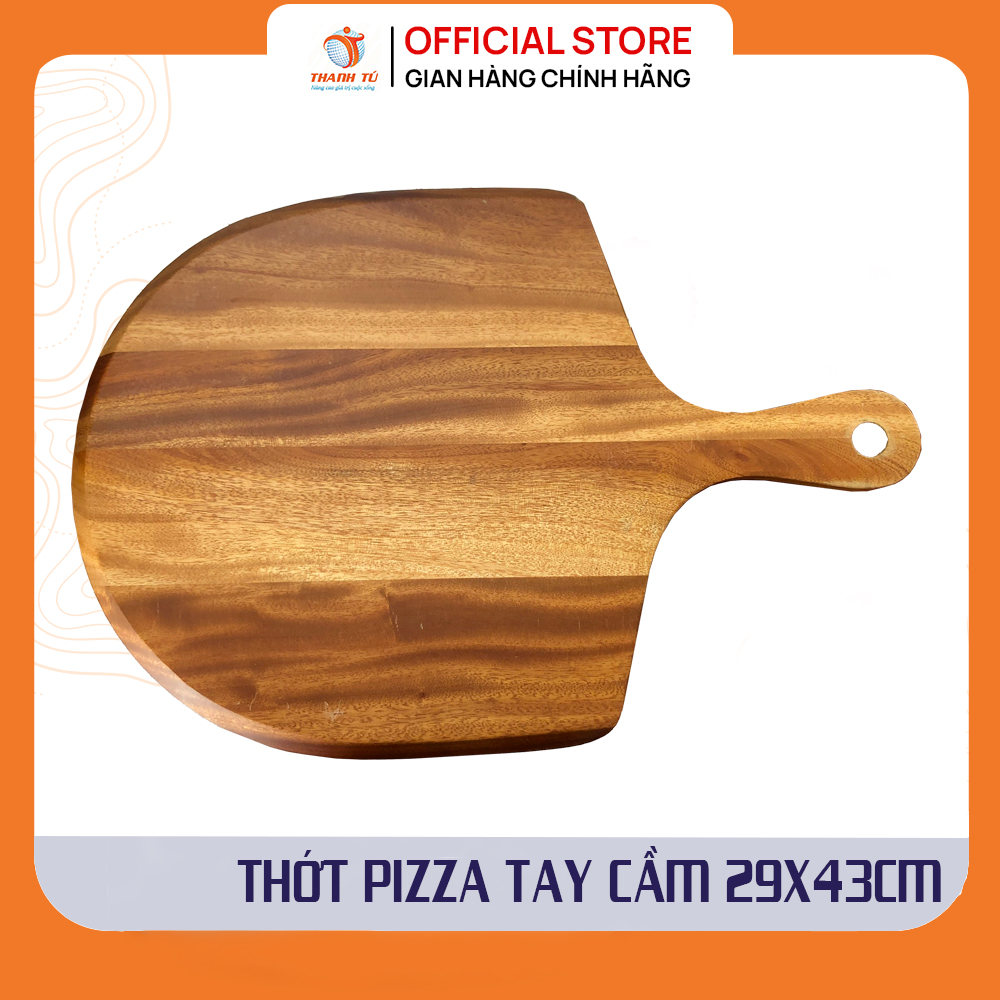 Thớt xúc bánh Pizza Tay Cầm Gỗ Xà Cừ Thanh Tú 29x43cm | Shopee Việt Nam