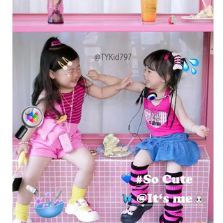 Bộ bé gái ,Bộ quần áo bé gái cá tính mặc dạo phố hoặc biểu diễn siêu kute cho bé 8 -21kg S797 | Tiểu Yến KID