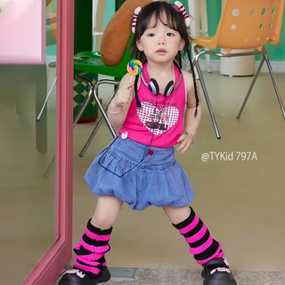 Bộ bé gái ,Bộ quần áo bé gái cá tính mặc dạo phố hoặc biểu diễn siêu kute cho bé 8 -21kg S797 | Tiểu Yến KID