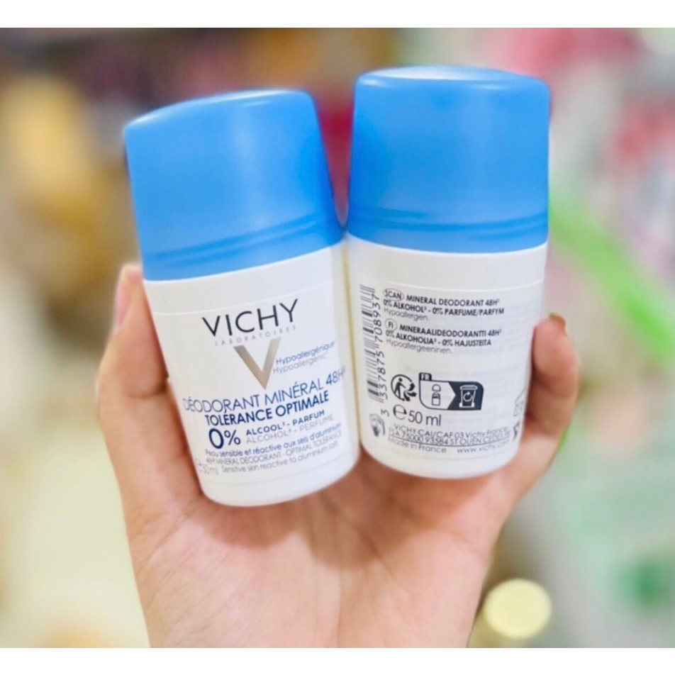 Lăn khử mùi Vichy Deodorant Mineral 48h (50ml)