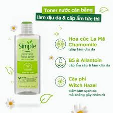 Nước hoa hồng Simple, Toner Simple Kind To Skin Soothing Facial – 3