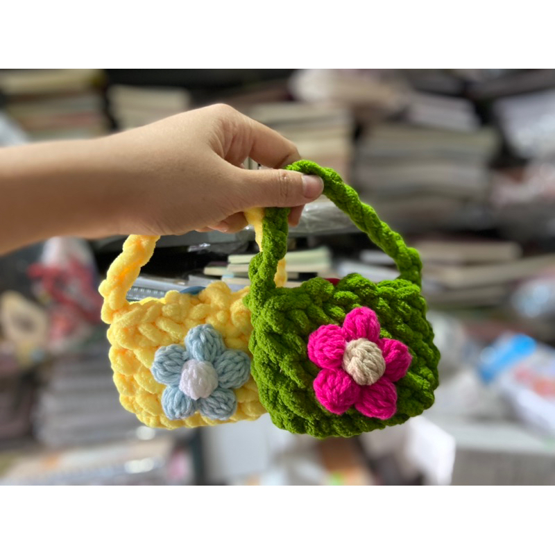 Túi len mini handmade (sẵn) | Shopee Việt Nam