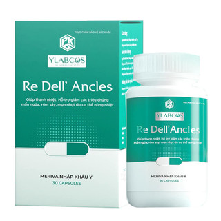 Viên Uống Mụn Re Dell' Ancles cải thiện giảm m.ụn hiệu quả, giảm nóng trong ngăn ngừa m.ụn DR.LACIR Hộp 30 viên