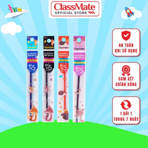 Ngòi Bút Gel Nắp CLASSMATE Ruột Bút Gel 0.5mm 4 Màu Xanh Đen Tím Đỏ, Nét Trơn, Đều Mực, Màu Tươi Và Nhanh Khô CL-GR101