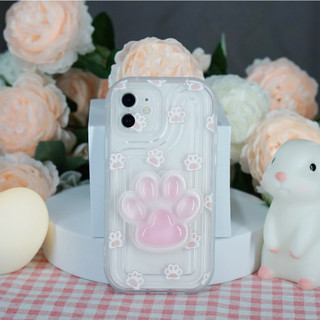 Ốp lưng iphone trong suốt chống sốc bàn chân mèo 3d 6/6s plus/7/7plus/8/8plus/x/xr/11/12/13/14/15/16/max/promax xx2017