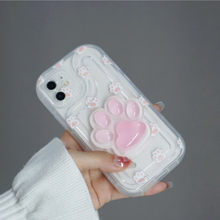 Ốp lưng iphone trong suốt chống sốc bàn chân mèo 3d 6/6s plus/7/7plus/8/8plus/x/xr/11/12/13/14/15/16/max/promax xx2017