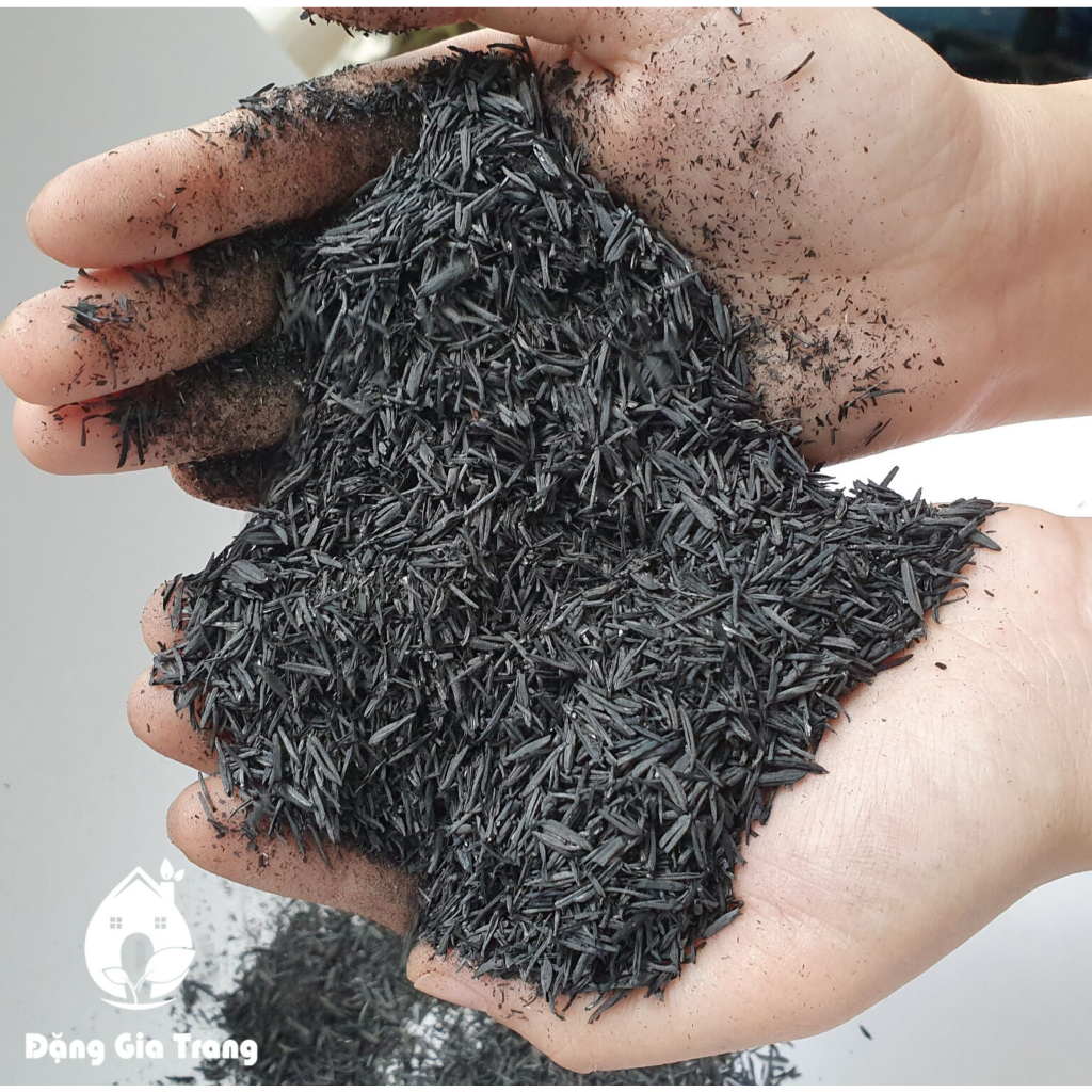 Túi 5dm3 Trấu hun Sfarm hay còn gọi là biochar – than sinh học là sản ...