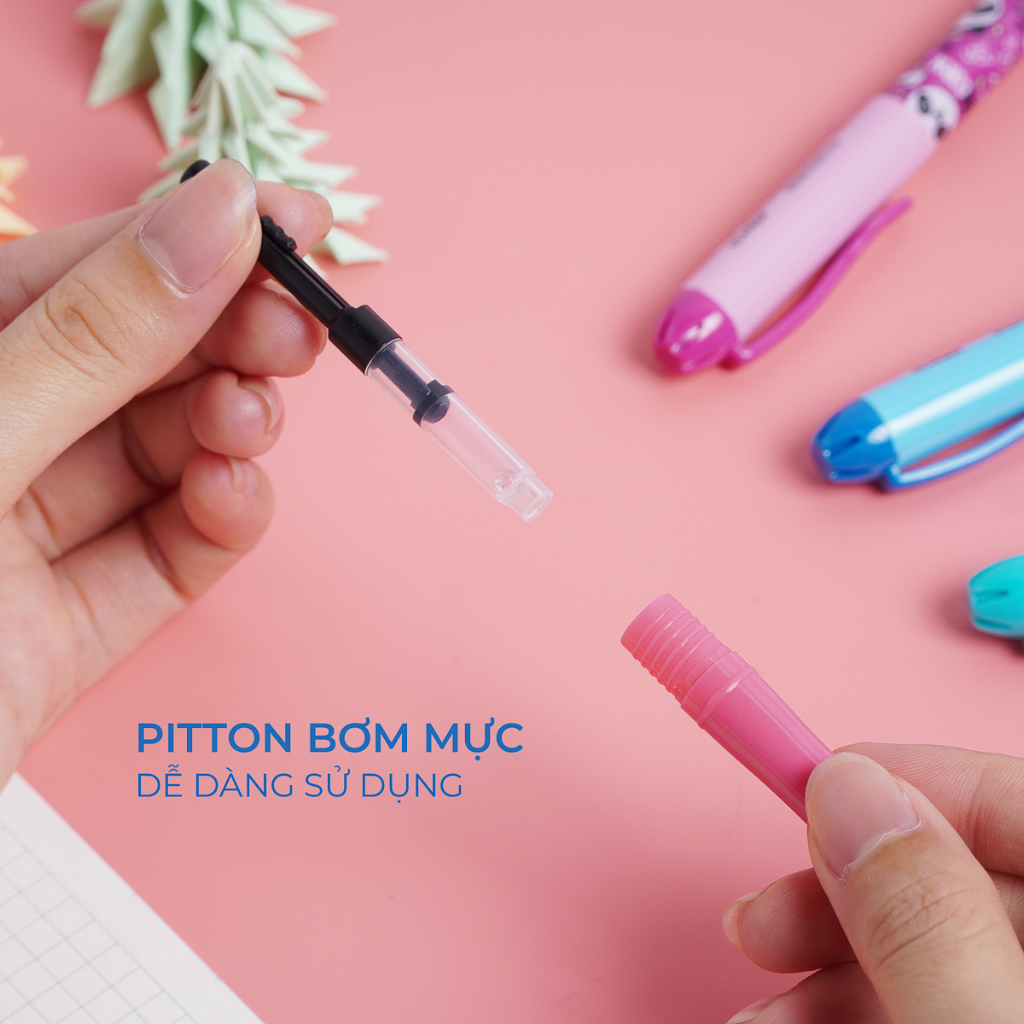 Bút máy CLASSMATE Thiết Kế Gấu Trúc Dễ Thương, Dành Cho Học Sinh, Ngòi Kim Tinh, Nét Bút Đẹp, Mực Đều CL-FP604