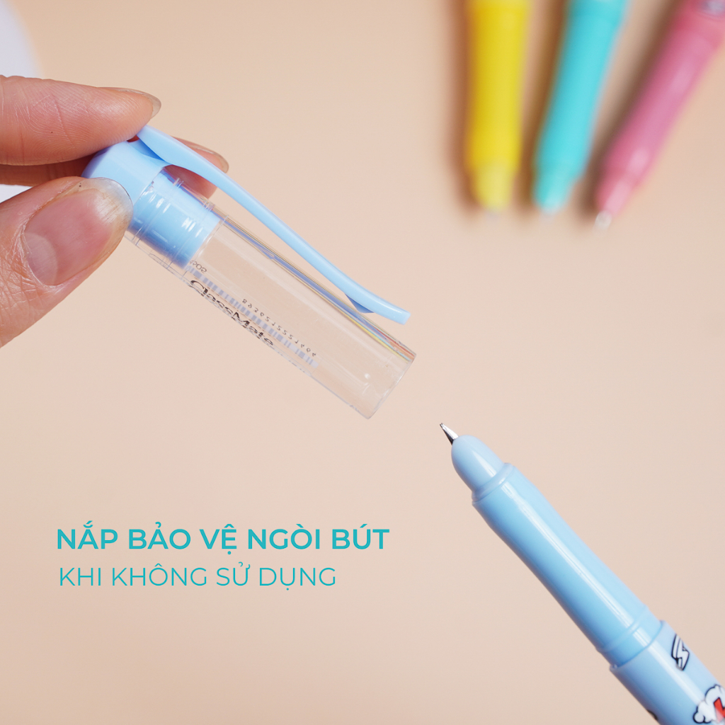 Bút máy CLASSMATE Thiết Kế Foods Màu Pastel, Dành Cho Học Sinh, Ngòi Kim Tinh, Nét Bút Đẹp, Mực Đều CL-FP605