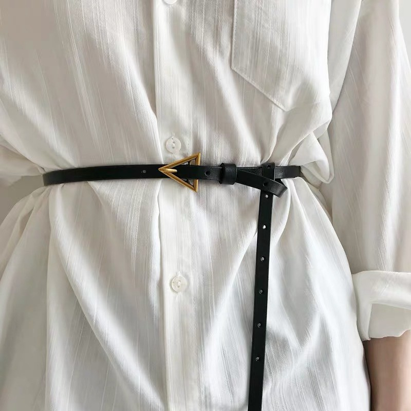 Đai váy bản nhỏ 1.1cm tam giác DV06 Dây thắt lưng da nữ nịt váy áo vest Blazer vest sơ mi dạ size nhỏ Horizon