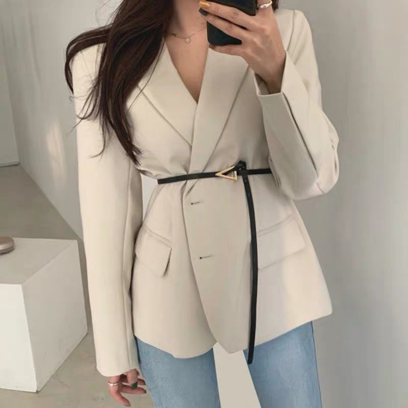 Đai váy bản nhỏ 1.1cm tam giác DV06 Dây thắt lưng da nữ nịt váy áo vest Blazer vest sơ mi dạ size nhỏ Horizon