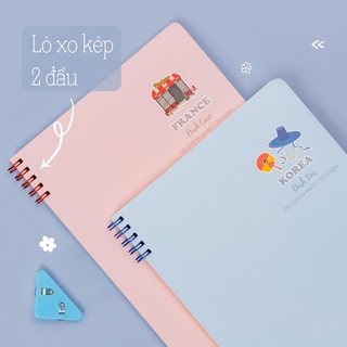 KLONG - Vở Dash Line lò xo kép 2 đầu B5 120 trang / 200 trang 100/76; MS: 506 - 507 🐻💕