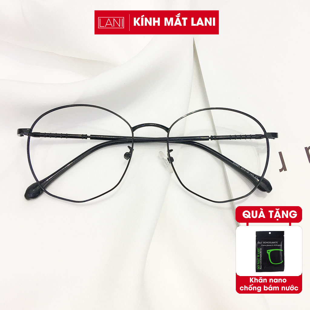 Gọng kính cận kim loại LANI đa giác chắc chắn dễ đeo 2979