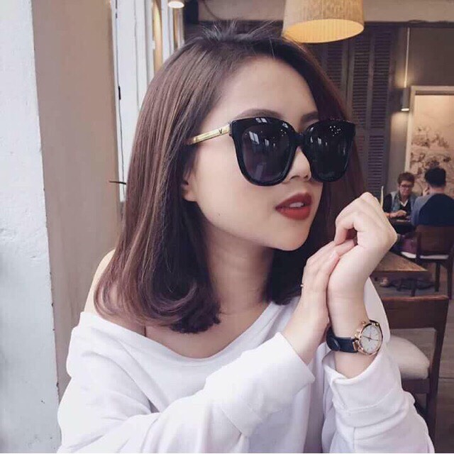 Kính râm mát nam nữ phong cách Hàn Quốc mắt vuông chống tia bức xạ UV400 siêu ngầu cá tính đẹp giá rẻ HANASO 204