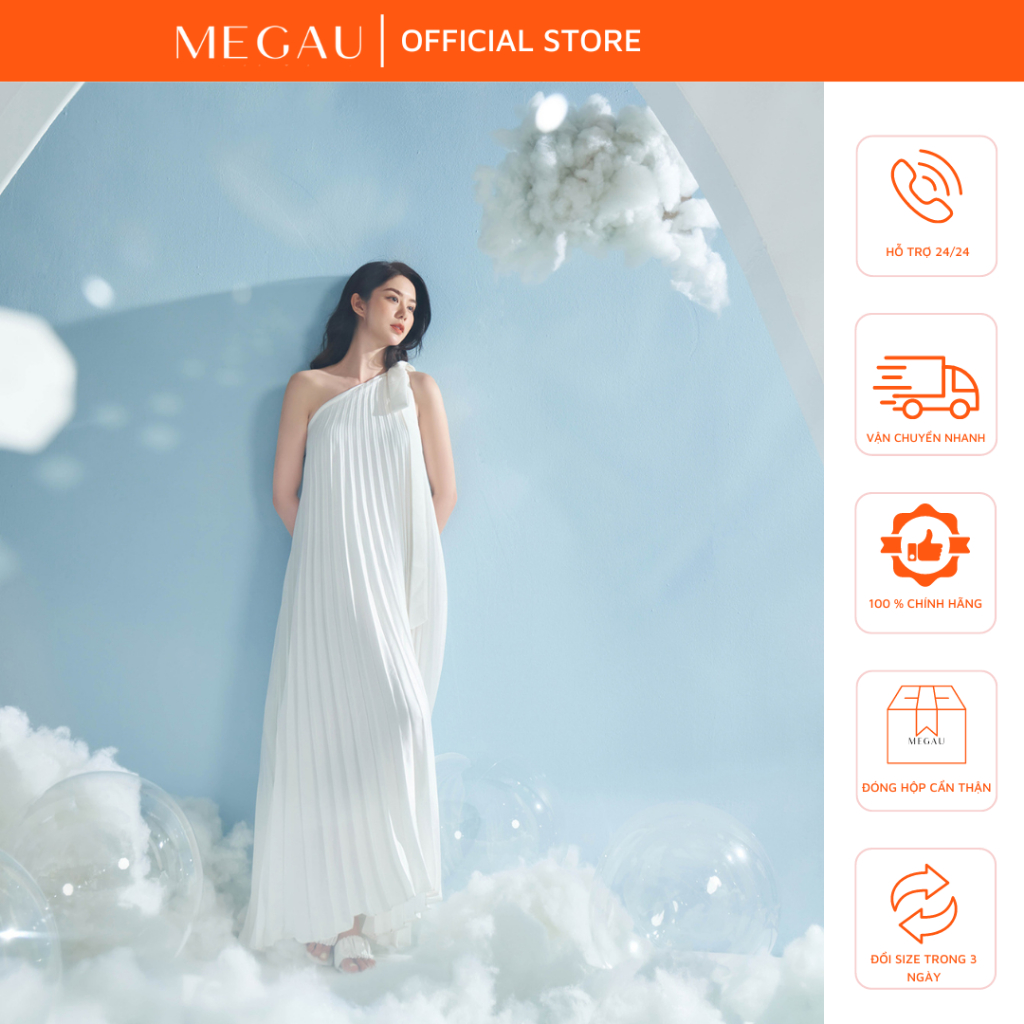 DESTINY – Váy vai chéo sang trọng cho mẹ bầu và sau sinh thương hiệu MEGAU