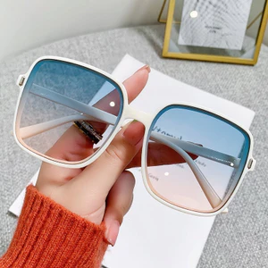 Kính râm mát nữ nam phong cách retro Hàn Quốc mắt kính không độ chống UV400 tia bức xạ thời trang đẹp giá rẻ HANASO 214