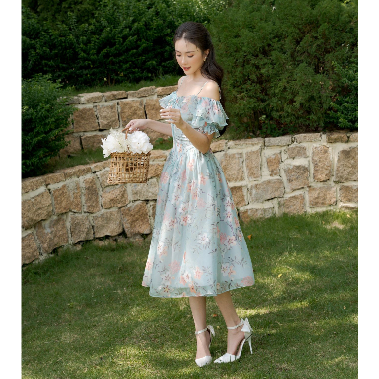 Đầm OLV Cinderella Puff Sleeve Dress