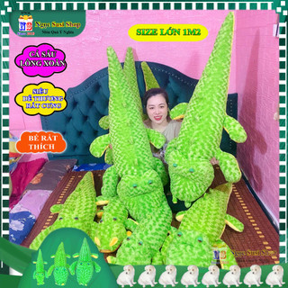 THÚ NHỒI BÔNG CÁ SẤU LÔNG XOĂN ĐẸP NHƯ ẢNH CHO BÉ ÔM NGỦ SIÊU CƯNG - đồ chơi doll toy búp bê MUA CHỌN SIZE GIAO NHANH