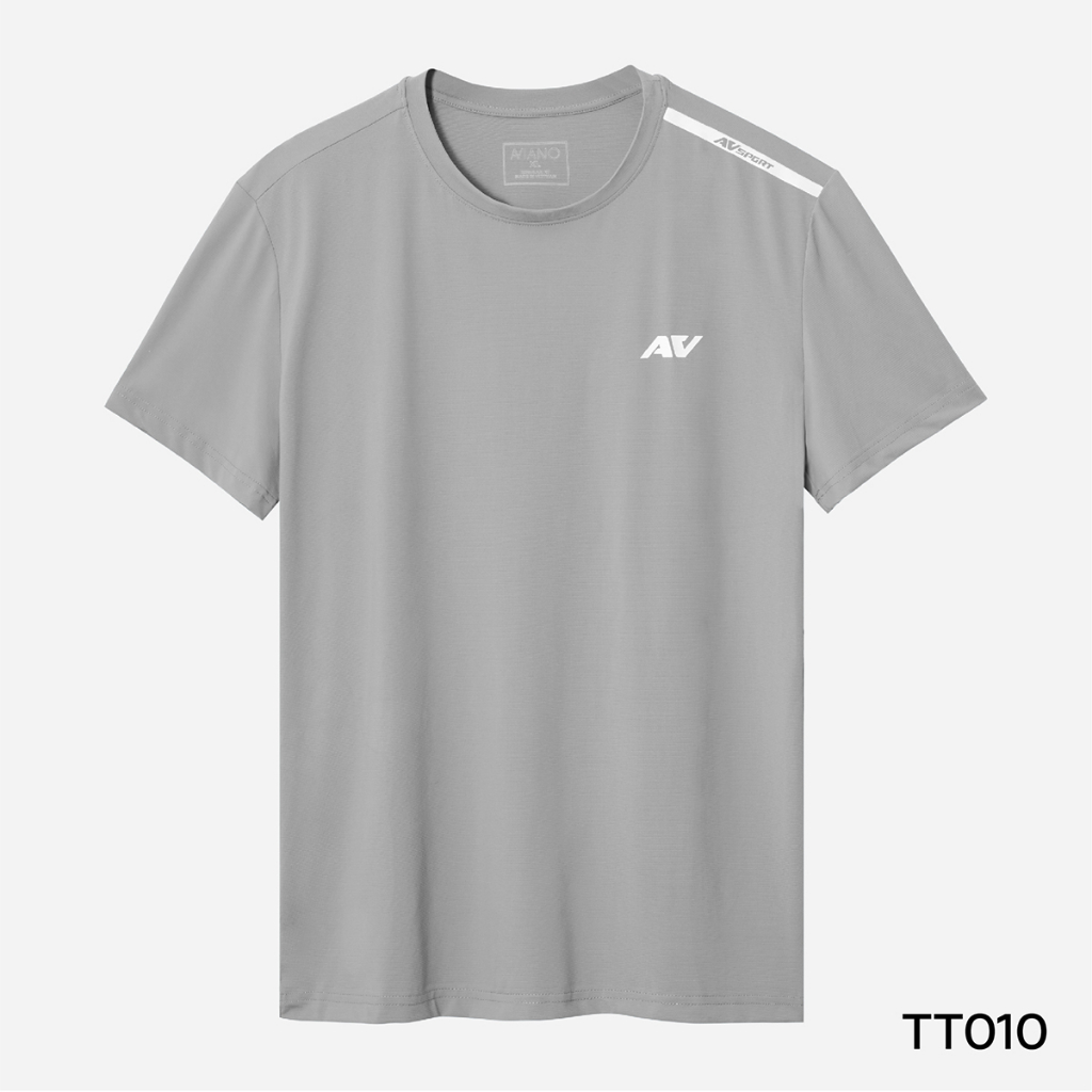 Ảnh Áo Thun Thể Thao Nam Công Nghệ Dri-Air Siêu Mát AVIANO, Áo Thun Nam Thiết Kế Viền Vai Thoáng Khí, Thoải Mái Vận Động 3