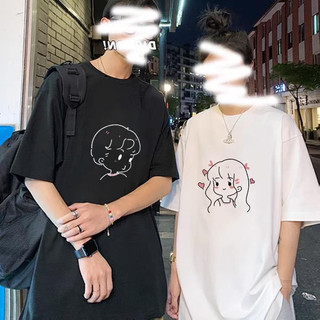 Áo đôi nam nữ, áo cặp in hình dễ thương chất cotton thoáng mát, thấm hút không bong tróc ( GIÁ 1 ÁO )