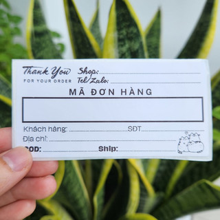 50 Tem phiếu giao hàng Hóa đơn bán hàng Nhãn ghi mã vận đơn keo dán thùng gói hàng 10x5cm, 10x4cm