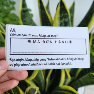 50 Tem phiếu giao hàng Hóa đơn bán hàng Nhãn ghi mã vận đơn keo dán thùng gói hàng 10x5cm, 10x4cm