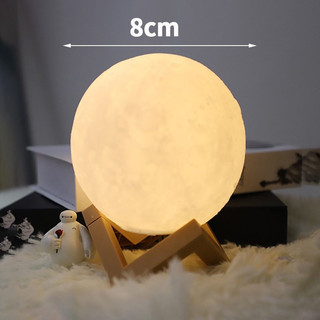 Đèn ngủ hình mặt trăng 3d ấm áp ban đêm thích hợp làm quà tặng sinh nhật