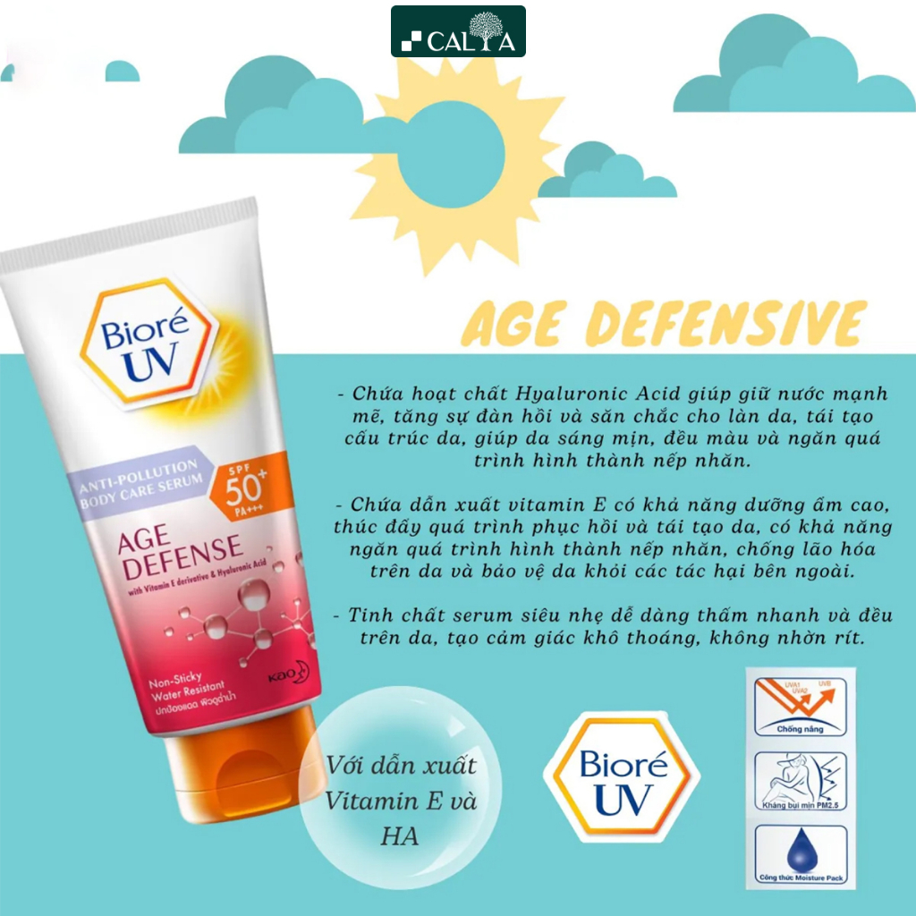 Ảnh Serum Dưỡng Thể Biore Body Chống Nắng, Kháng Bụi, Dưỡng Trắng - Bioré UV Body SPF50/PA+++ 50ml/150ml 2
